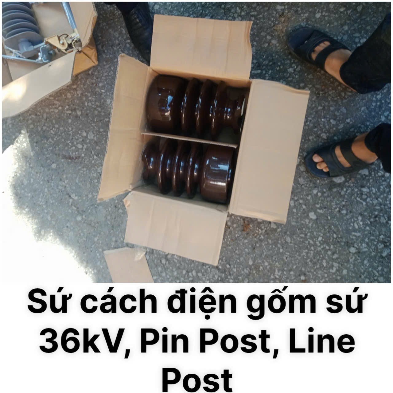 Sứ cách điện gốm sứ 36kV, Pin Post, Line Post